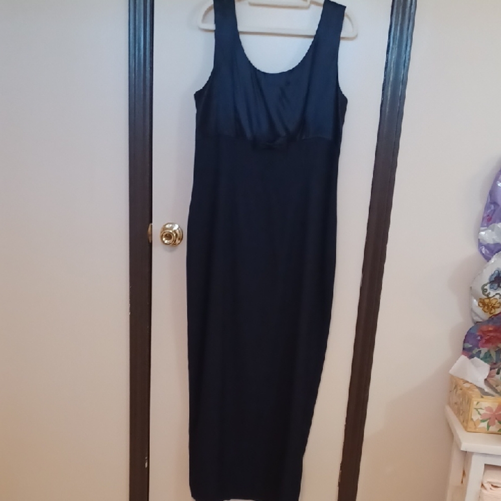 JR Nites Chic Navy Maxi Dress